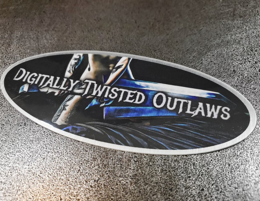 Digitally Twisted Outlaws Logo Sticker Sexy Sticker Water Bottle Sticker Giant Sword Sticker